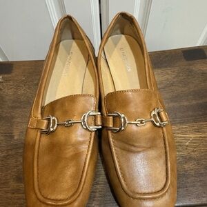 41 Hawthorn Brown Loafers with Gold Accent